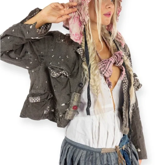 Magnolia Pearl Kelley Cropped Coat JACKET 691-ANDY-OS - Picture 7 of 15